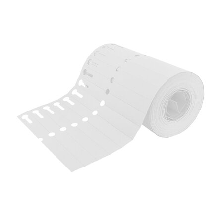 CombiCraft Blanco sleufetiketten 120x13mm op rol om te beschrijven van PVC wit – per 1000 etiketten