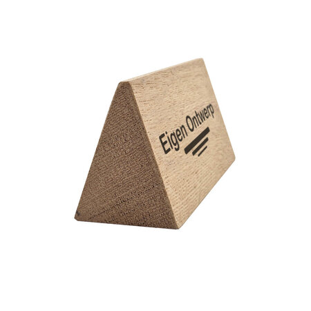 Tafelbordje van eikenhout 110x57mm met eigen ontwerp - per 1 stuk