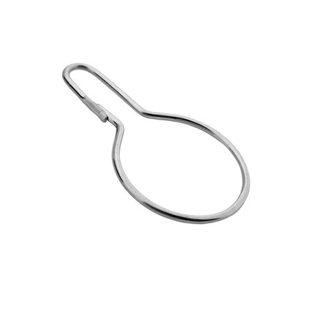Clipgesloten Ringen - RVS (edelstaal) - labelhouder per 25 stuks
