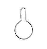 Clipgesloten Ringen - RVS (edelstaal) - labelhouder per 25 stuks