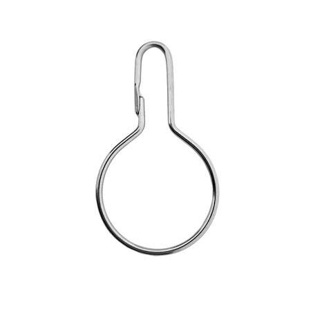 Clipgesloten Ringen - RVS (edelstaal) - labelhouder per 25 stuks