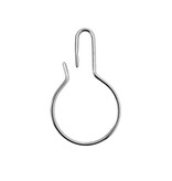 Clipgesloten Ringen - RVS (edelstaal) - labelhouder per 25 stuks