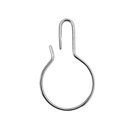 Clipgesloten Ringen - RVS (edelstaal) - labelhouder per 25 stuks