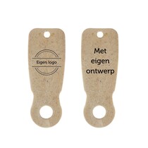 Caddy-Key Houtvezel eigen ontwerp - 100 stuks