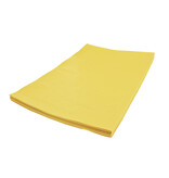 Blanco autolabel of werkplaatslabel met rattenstaart 190x37mm beschrijfbaar geel - per 500 stuks