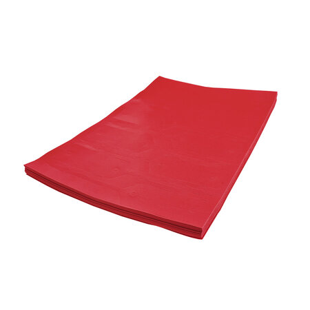 CombiCraft Blanco autolabel of werkplaatslabel met rattenstaart 190x38mm beschrijfbaar rood - per 500 stuks