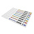 CombiCraft Sleufetiketten 250x25mm met ontwerp en nummer