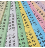 Bingo kaarten of bingo blaadjes - per set van 3000 kaarten