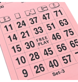 Bingo kaarten of bingo blaadjes - per set van 3000 kaarten