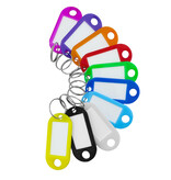 Sleutellabels met inschuifpapier 48x22mm in meerdere kleuren - per 100 stuks