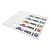 CombiCraft Sleufetiketten 250x38mm met ontwerp en nummer