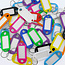 Sleutellabels met inschuifpapier 48x22mm in een kleurenmix - per 100 stuks
