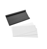 Magnetische etikethouder 50x25mm inclusief papierstrook - per 1 stuk