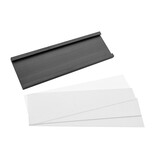 Magnetische etikethouder 76x25mm inclusief papierstrook - per 1 stuk