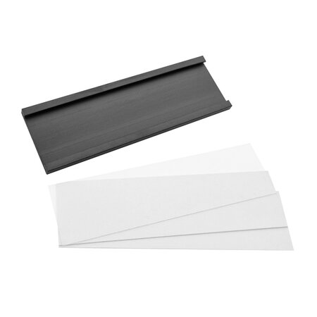 Magnetische etikethouder 76x25mm inclusief papierstrook - per 1 stuk