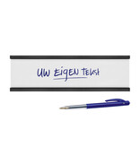 Magnetische etikethouder 100x30mm inclusief papierstrook - per 1 stuk