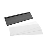 Magnetische etikethouder 100x30mm inclusief papierstrook - per 1 stuk