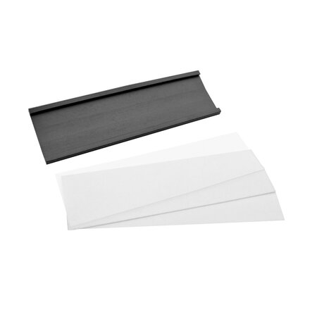Magnetische etikethouder 100x30mm inclusief papierstrook - per 1 stuk