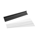 Magnetische etikethouder 76x13mm inclusief papierstrook - per 1 stuk