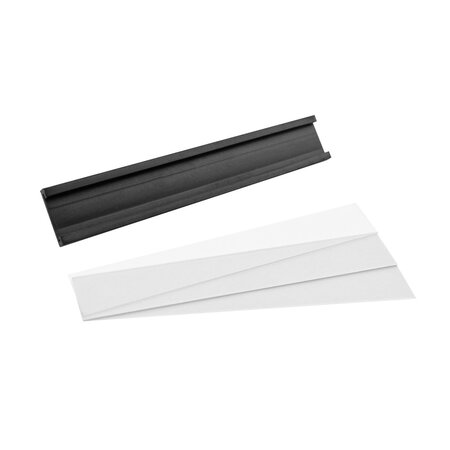 Magnetische etikethouder 76x13mm inclusief papierstrook - per 1 stuk