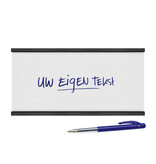Magnetische etikethouder 100x50mm inclusief papierstrook - per 1 stuk