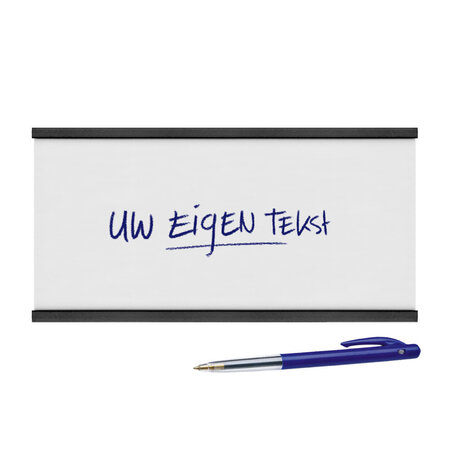 Magnetische etikethouder 100x50mm inclusief papierstrook - per 1 stuk