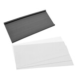 Magnetische etikethouder 100x50mm inclusief papierstrook - per 1 stuk
