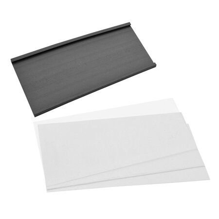 Magnetische etikethouder 100x50mm inclusief papierstrook - per 1 stuk
