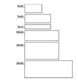 Magnetische etikethouder 100x50mm inclusief papierstrook - per 1 stuk