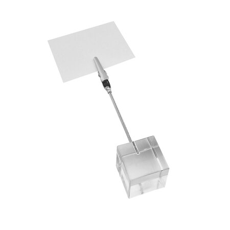 Memohouder of memoclip 25x110mm van kunststof - per 1 stuk