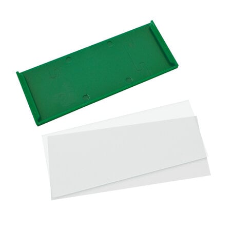 Zelfklevende etikethouders of labelhouders 75x30mm van kunststof - per 1 stuk