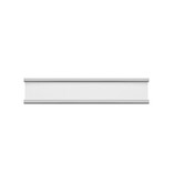 Zelfklevende etikethouders of labelhouders 65x15mm smal van aluminium - per 1 stuk