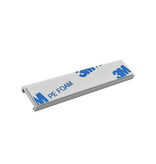 Zelfklevende etikethouders of labelhouders 65x15mm smal van aluminium - per 1 stuk