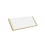 Zelfklevende etikethouders of labelhouders 75x30mm van aluminium - per 1 stuk