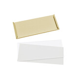 Zelfklevende etikethouders of labelhouders 75x30mm van aluminium - per 1 stuk
