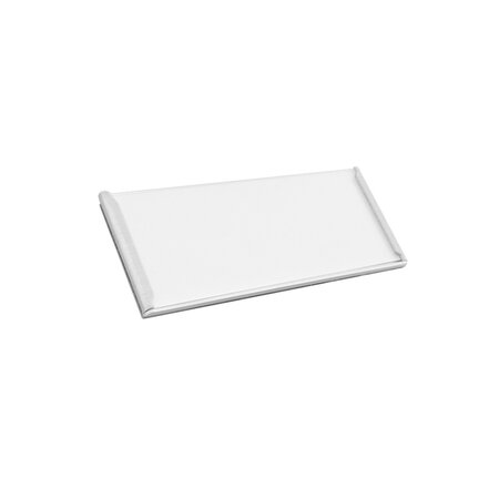 Zelfklevende etikethouders of labelhouders 75x30mm van aluminium - per 1 stuk
