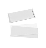 Zelfklevende etikethouders of labelhouders 75x30mm van aluminium - per 1 stuk