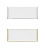Zelfklevende etikethouders of labelhouders 75x30mm van aluminium - per 1 stuk