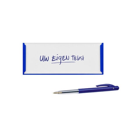 Zelfklevende etikethouders of labelhouders 75x30mm van kunststof - per 1 stuk