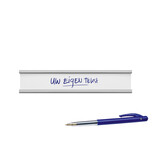 Zelfklevende etikethouders of labelhouders 65x15mm smal van aluminium - per 1 stuk