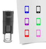 Stempel of Stempeltje van een Smartphone of Telefoon - afdruk ca 10mm