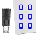 Stempel of Stempeltje van een Smartphone of Telefoon - afdruk ca 10mm