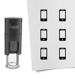 Stempel of Stempeltje van een Smartphone of Telefoon - afdruk ca 10mm
