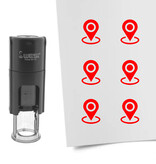 Stempel of stempeltje locatiepin 10mm rond  - per 1 stuk