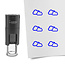 Stempel of stempeltje bewolkt 10mm rond  - per 1 stuk