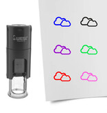 Stempel of stempeltje bewolkt 10mm rond  - per 1 stuk