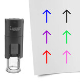 Stempel of stempeltje pijl 10mm rond  - per 1 stuk
