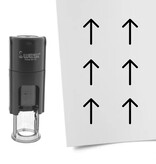 Stempel of stempeltje pijl 10mm rond  - per 1 stuk