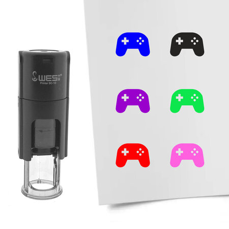 Stempel of stempeltje game controller 10mm rond  - per 1 stuk