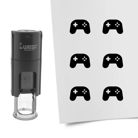 Stempel of stempeltje game controller 10mm rond  - per 1 stuk